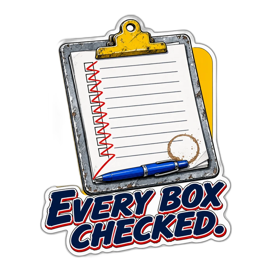 Every Box Checked Sticker