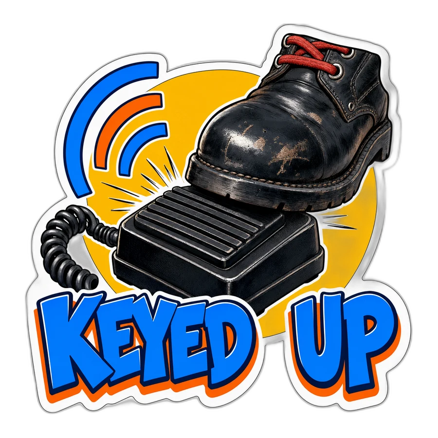 Keyed Up Sticker