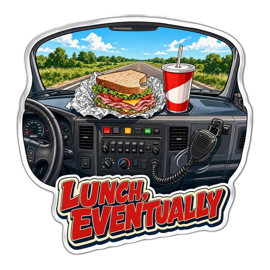 Lunch, Eventually Sticker